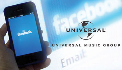 قرارداد «فیس‌بوک» با گروه جهانی موسیقی
