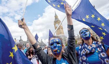 راهپیمایی بریتانیایی‌ها برای ماندن در اتحادیه اروپا