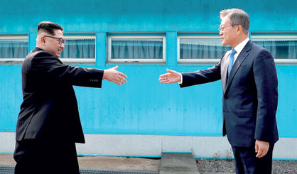 مرزها شکسته شد 
وعده رهبران 2 کره برای صلح پایان سال