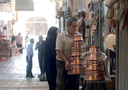 ‌رونق دوباره بازار 600 ساله مسگرها در یزد