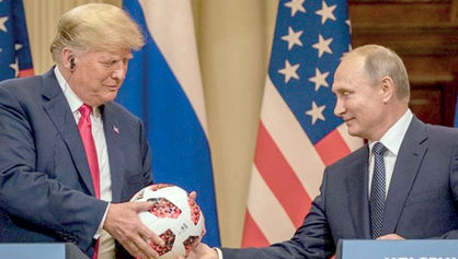 تراشه‌ جاسوسی در توپ اهدایی «پوتین» به «ترامپ»
