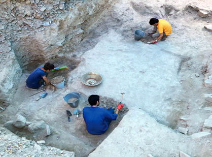 کشف دیوار خشتی بی نظیر در تپه اشرف اصفهان