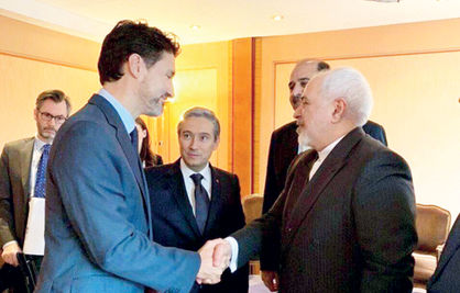 گفت‌وگوی ظریف با نخست‌‌وزیر کانادا