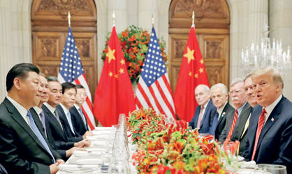 تهدید امریکا، مقاومت چین