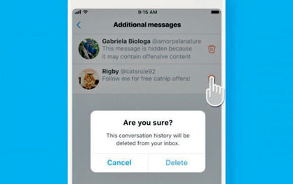 فیلتر شدن پیام‌های توهین‌آمیز در توییتر