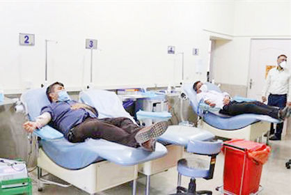 پرسنل نفت و گاز مسجدسلیمان خون خود را اهدا کردند