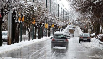 بارش برف و باران همزمان با کاهش دما در تهران