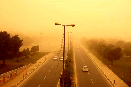 گرد و خاک شدید در اردبیل/ مدارس و دانشگاه‌های اردبیل در روز سه‌شنبه تعطیل شد+ ویدئو