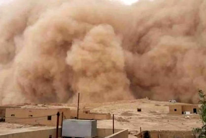 تصاویر آخرالزمانی از طوفان مرگبار شن در قاهره مصر+ ویدئو