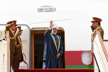 سلطان عمان به تهران رسید+ ویدئو