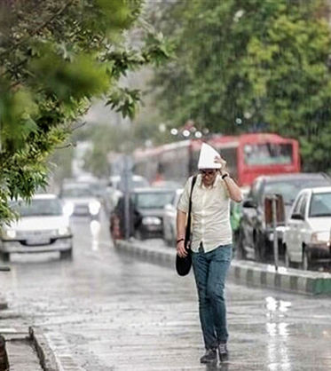 رگبار باران با احتمال رعد و برق در تهران