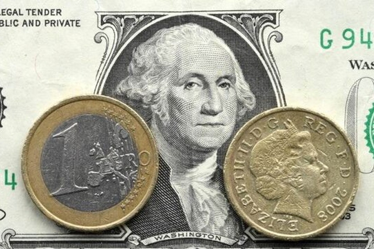 دلار مقابل پوند و یورو کم آورد