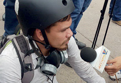 حمله پلیس هندوراس به یک خبرنگار