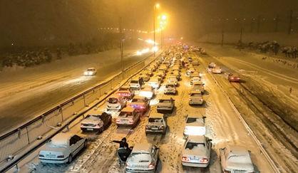 غافلگیری سازمانهای امدادی از برف زمستانی
