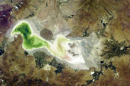 کاهش اند‌‌ک تراز د‌‌ریاچه ارومیه