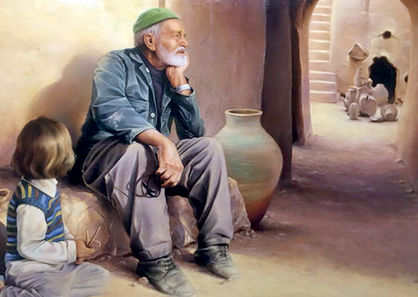نقاشیهای هنرمند ناشنوا به نمایش درآمد