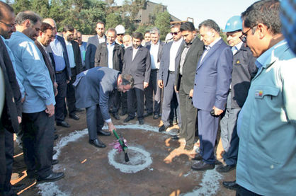 آیین کلنگ‌زنی احداث کارخانه «مگامدول» آهن اسفنجی (زمزم۳)