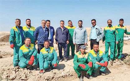 آیین درختکاری در شرکت فولاد خوزستان برگزار شد