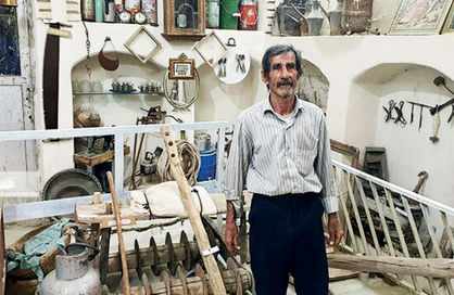 روایت پیرمرد ۷۸ ساله که موزهدار روستا شد