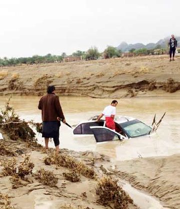 مفقود شدن ۲ کودک در سیل کرمان