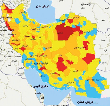 افزایش شهرهای قرمز و زنگ خطر موج ششم کرونا