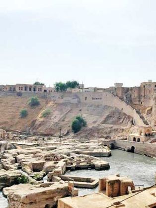 محوطه تاریخی سازه‌های آبی شوشتر تعطیل شد