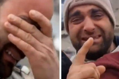 گریه‌های تکان‌دهنده و تلخ مرد سوری که زلزله ترکیه جان ۱۲ عضو خانواده‌اش را گرفت+ ویدئو