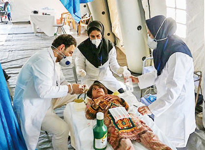 درمان رایگانِ سیلزدگان