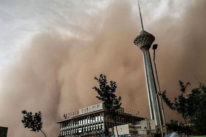 وزش باد شدید در تهران