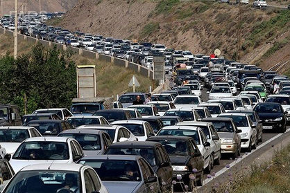 ترافیک در جادههای شمالی کشور