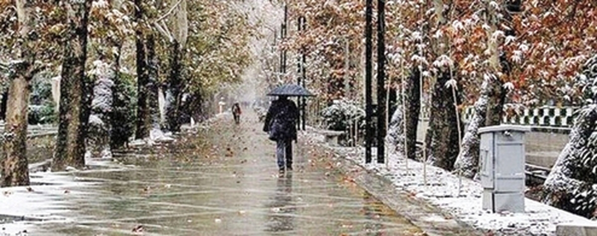 بارش باران و برف در برخي استان‌ها