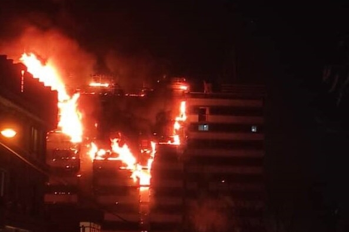 جزئیات آتش‌سوزی بیمارستان گاندی تهران/ آتش بالاخره مهار شد