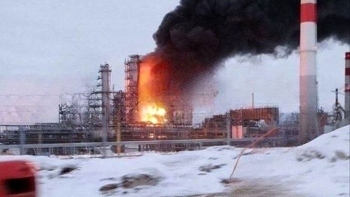 حمله پهپادی اوکراین به مراکز نفتی روسیه