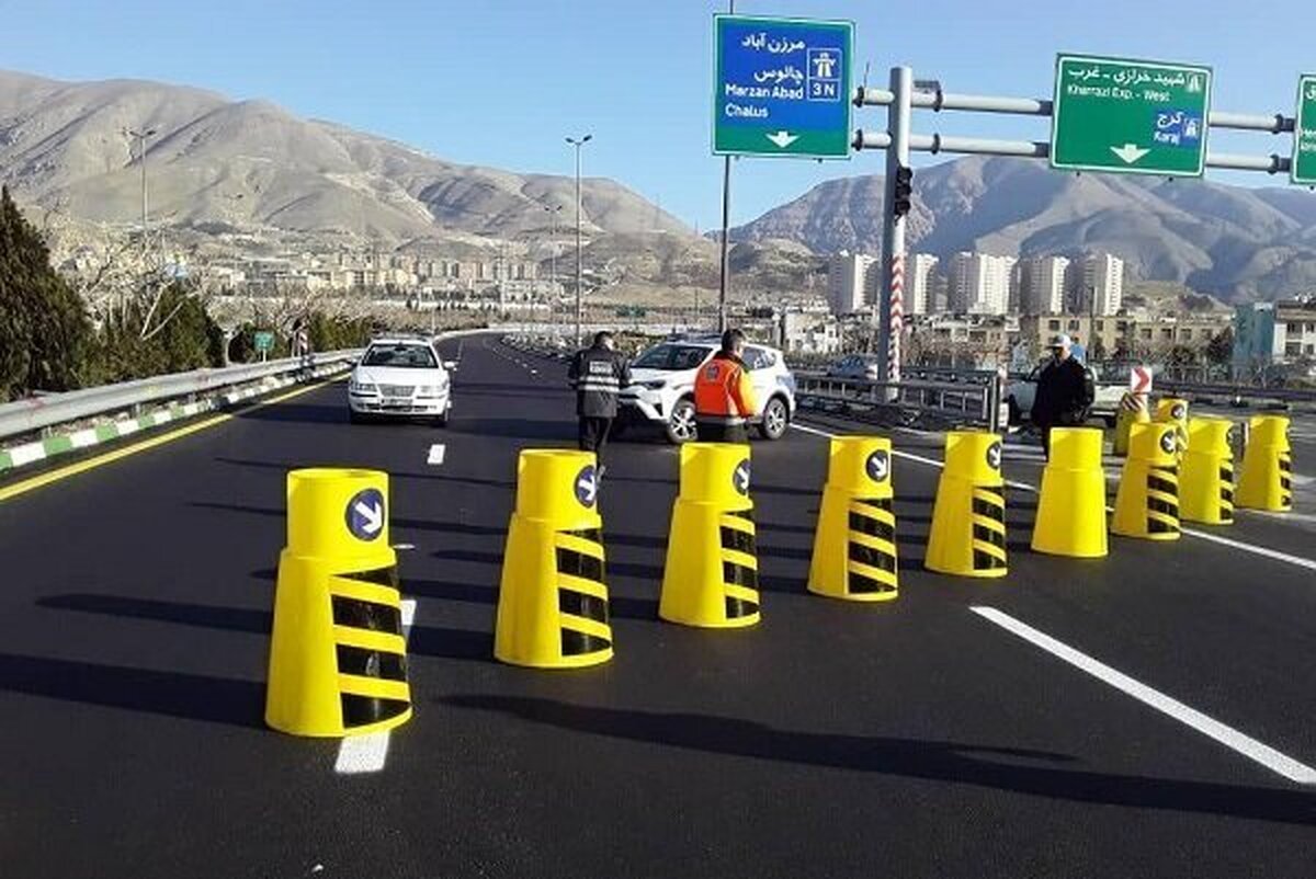 جاده چالوس و آزادراه تهران به سمت شمال یکطرفه شد