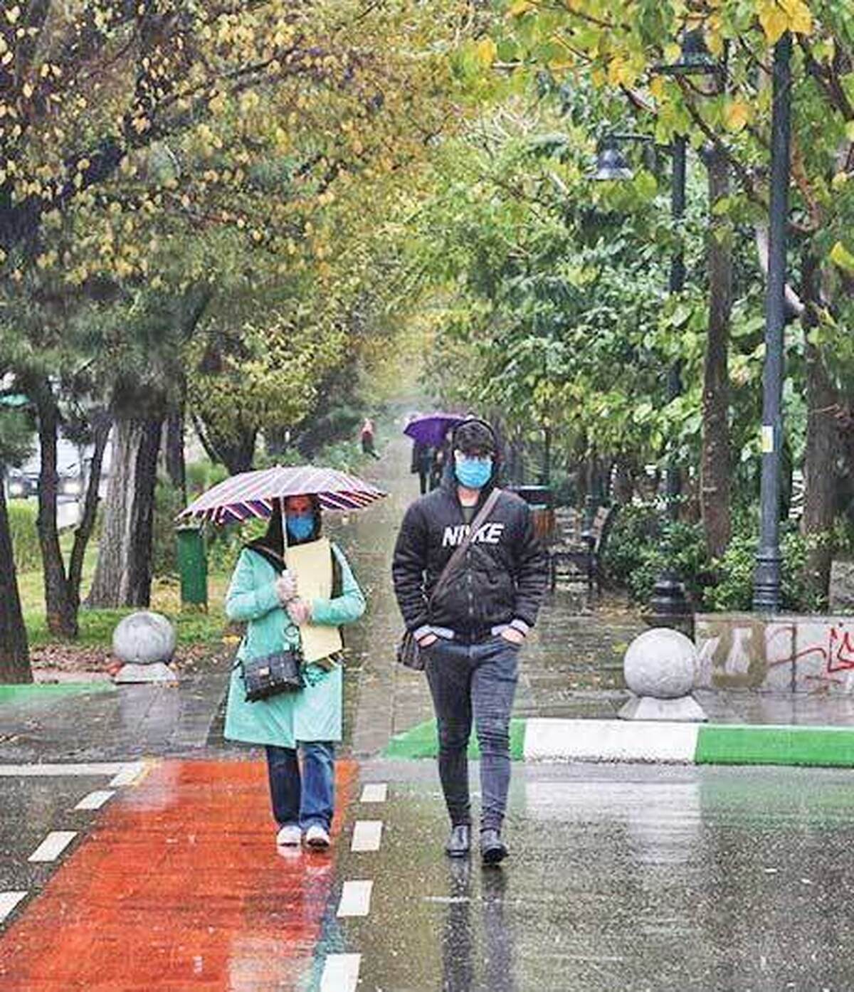 باران و کاهش دما از دوشنبه در تهران