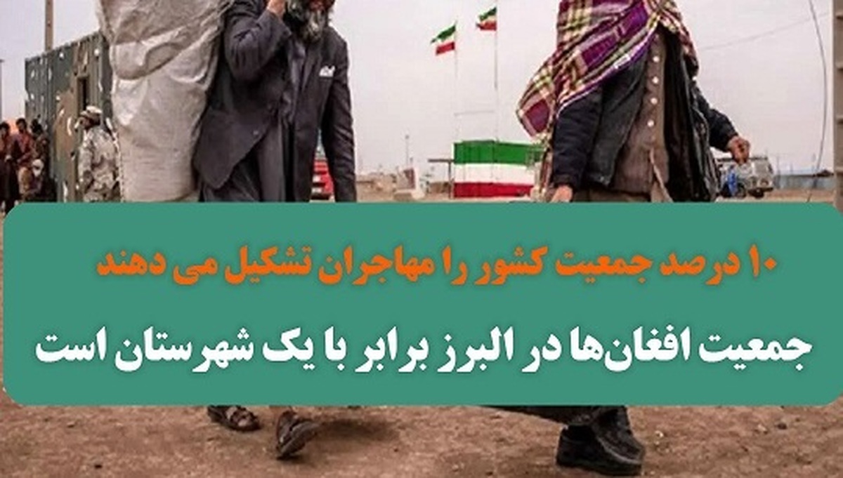 جمعیت افغانها در البرز برابر با یک شهرستان است! جمعیت افغانها در البرز برابر با یک شهرستان است!