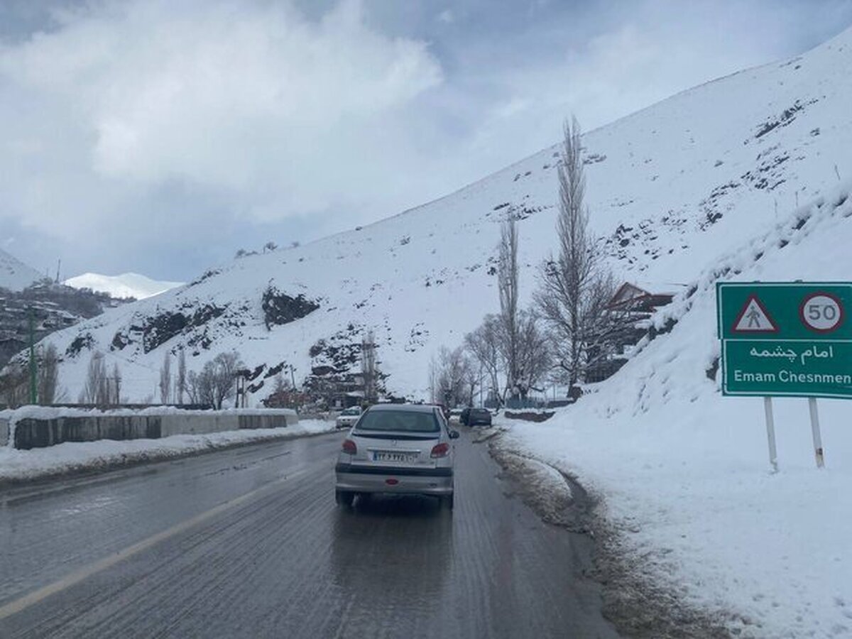 برف و باران و مه در محورهای ۱۴ استان برف و باران و مه در محورهای ۱۴ استان