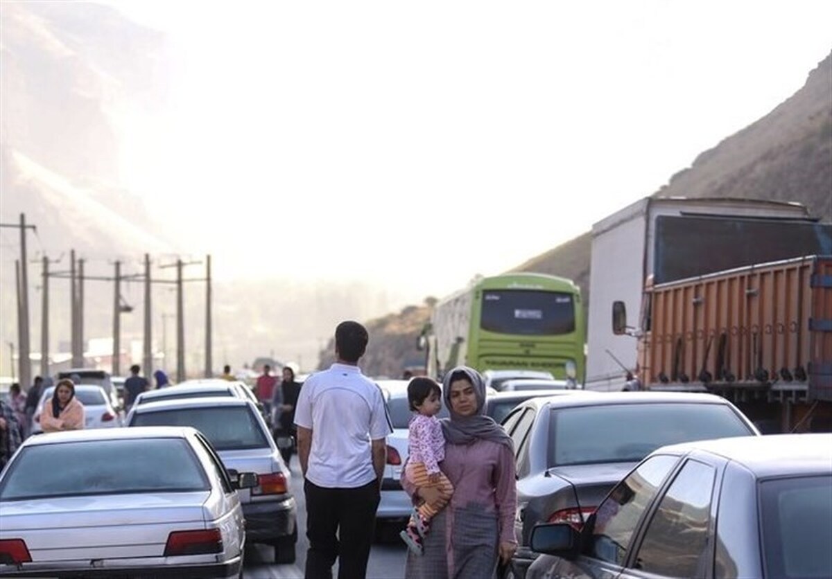 ترافیک سنگین در محور هراز ترافیک سنگین در محور هراز
