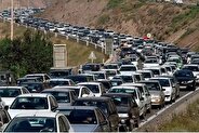 ترافیک سنگین در محور چالوس