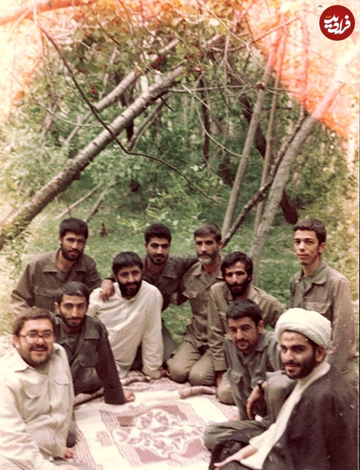  عکس؛ سفر در زمان؛ «سرلشکر باقری، سردار سلیمانی و عزیز جعفری» در طبیعت؛ دهه