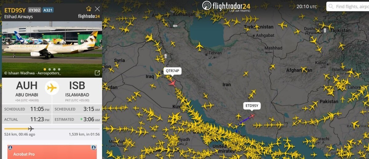 هواپیماهای مسافری به آسمان ایران بازگشتند