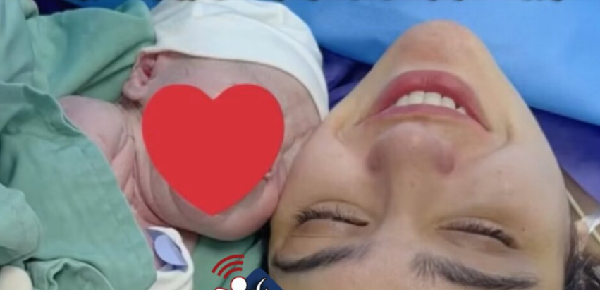 عکس زیبای پسر سپند امیرسلیمانی در لحظه تولد