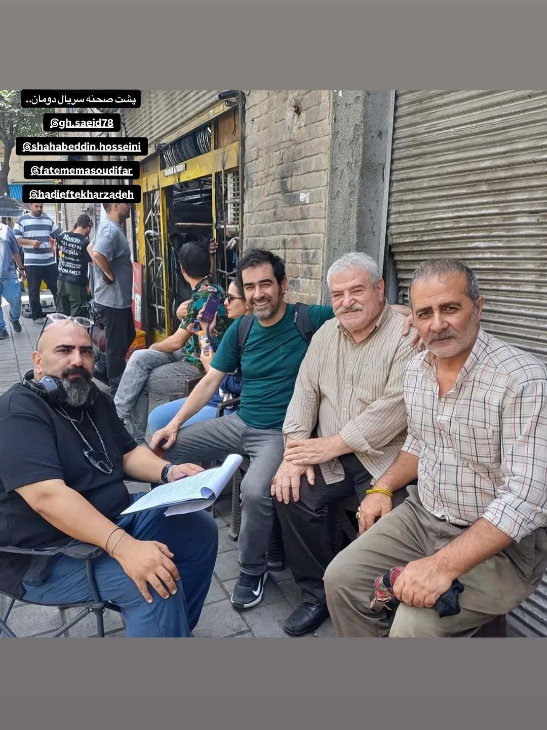 تصاویر شهاب حسینی در پشت‌صحنه سریال دومان