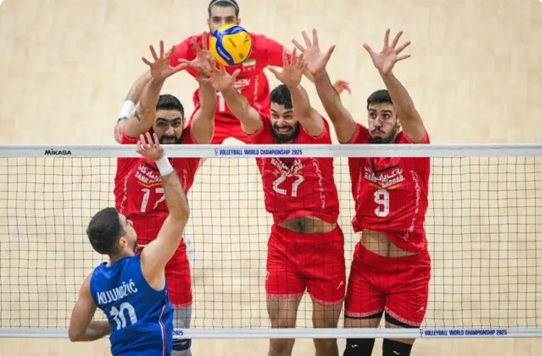 رسیدن تیم والیبال ایران به جمع ۸ تیم برتر جهان