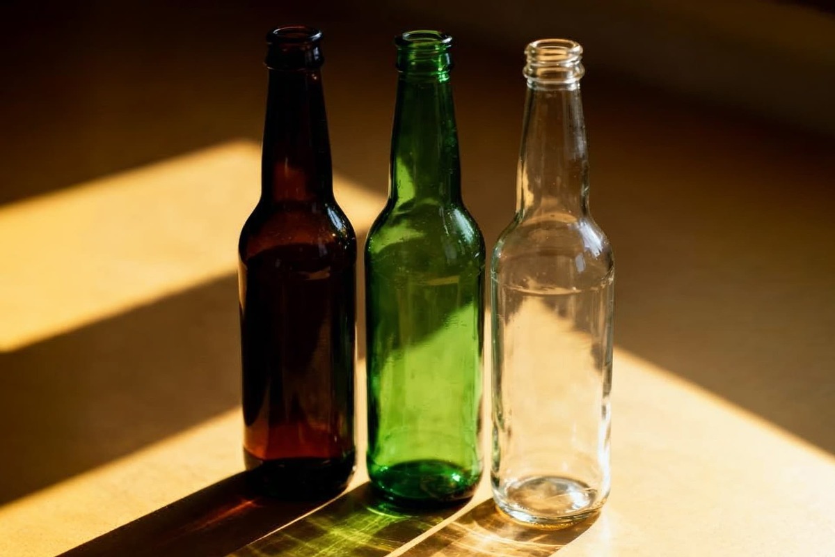 چرا بطری‌ ماءالشعیر سبز یا قهوه‌ای است؟