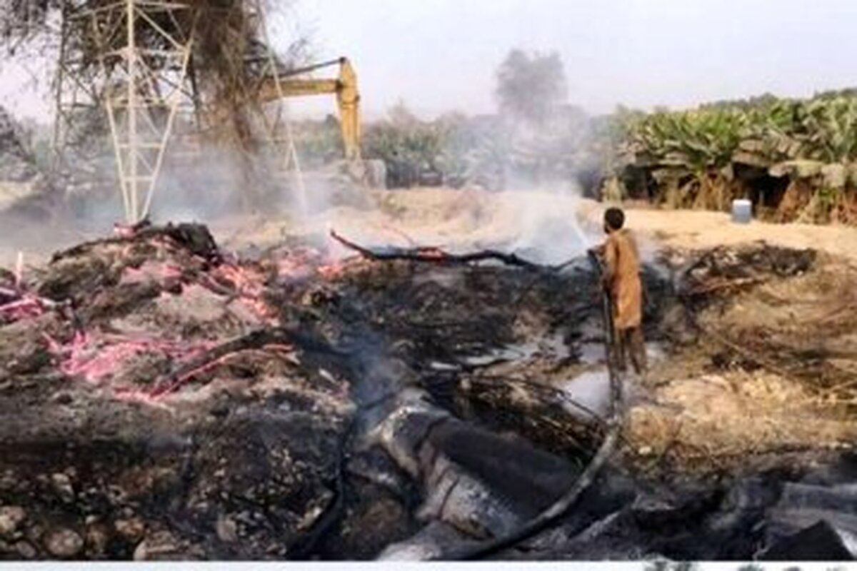 جزئیات آتش سوزی در خط انتقال آب/ماجرا چیست؟