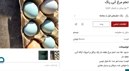 تخم مرغ آبی به سفره ایرانی ها رسید + قیمت عجیب نجومی تخم مرغ آبی به سفره ایرانی ها رسید + قیمت عجیب نجومی