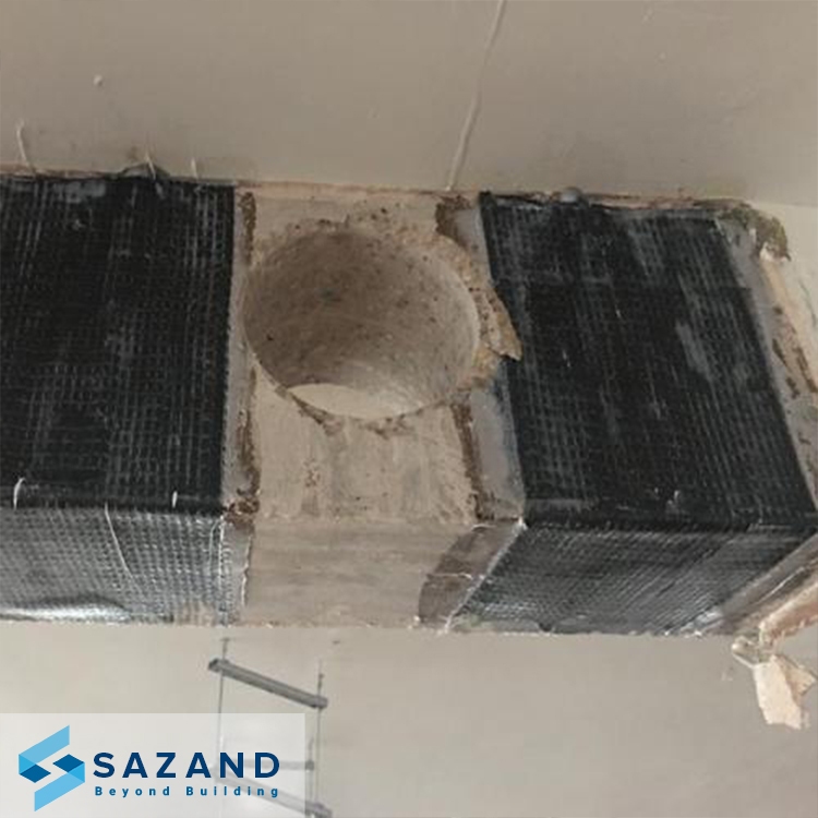 مقاوم سازی تیر بتنی با الیاف کربن و چسب FRP مقاوم سازی تیر بتنی با الیاف کربن و چسب FRP