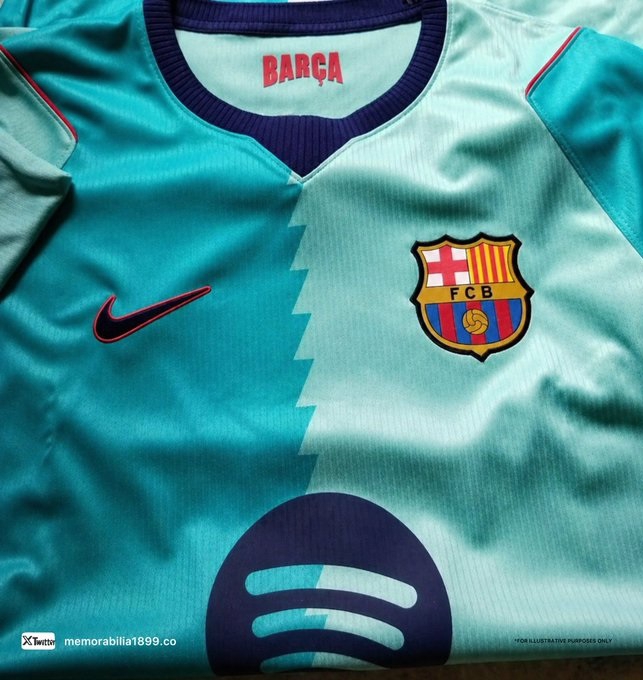 تصاویر لباس جدید و فیروزه‌ای بارسلونا منتشر شد