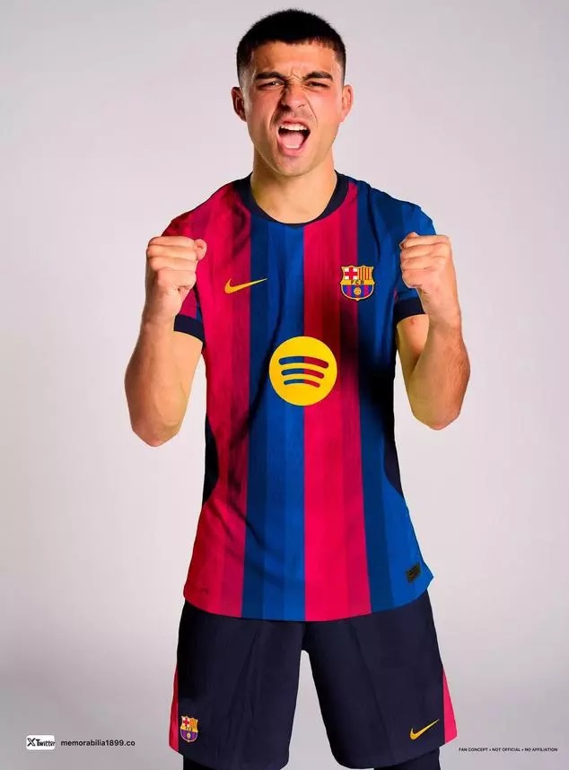 تصاویر لباس جدید و فیروزه‌ای بارسلونا منتشر شد